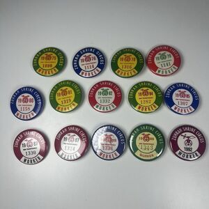 Zuhrah Shrine Circus Worker Lot Of 14 Masonic Shriner Pinback Button Pin 70s-90s
